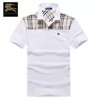 t-shirt burberry populaire hombre 2013 london high collar white